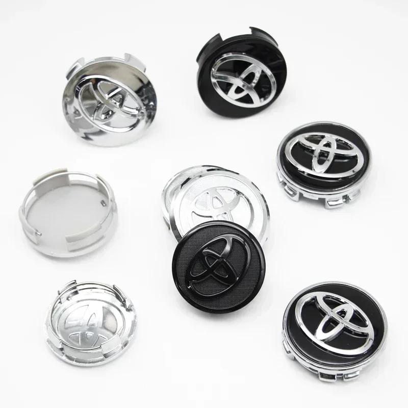 vdcp6 4pcs 57mm/62mm Car Tyre Wheel Center Hub Cap Badge Logo Rim Emblem For Toyota Corolla Camry Yaris CHR Rav4 Auris Verso Avalon