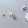 Gold Plated Magnet Connectors Beaded 925 Sterling Silver Bracelet Magnetic Clasp Jewelry Accessories