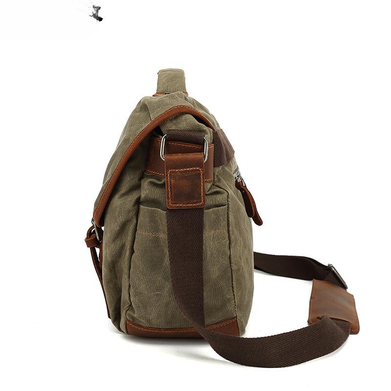 Vintage Canvas Shoulder Bag Camera Camera Bag Crossbody Men's Bag Small Body Bag Chest Bag