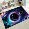 Dreamy Galaxy Universe Space Stars Black Hole Earth Rug for Bedroom Living Room Sofa Home Doormat Decor,Kid Non-slip Floor Mat