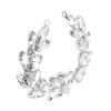 1pcs Sparkling DIY Craft Chains Glass Flower shape Versatile Rhinestone Chain  For Women
