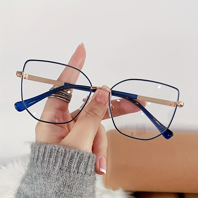 1Pcs New Metal Frame Men And Women Fashion Glasses Tac Material Day And Night Anti-Blue Light Glasses