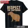 Cool Capybara Art for Unisex Women Rodent Capybara Lover TShirt Minimalist Unique Graphic Tee Cool Retro Unique Tees Shirts Slogan