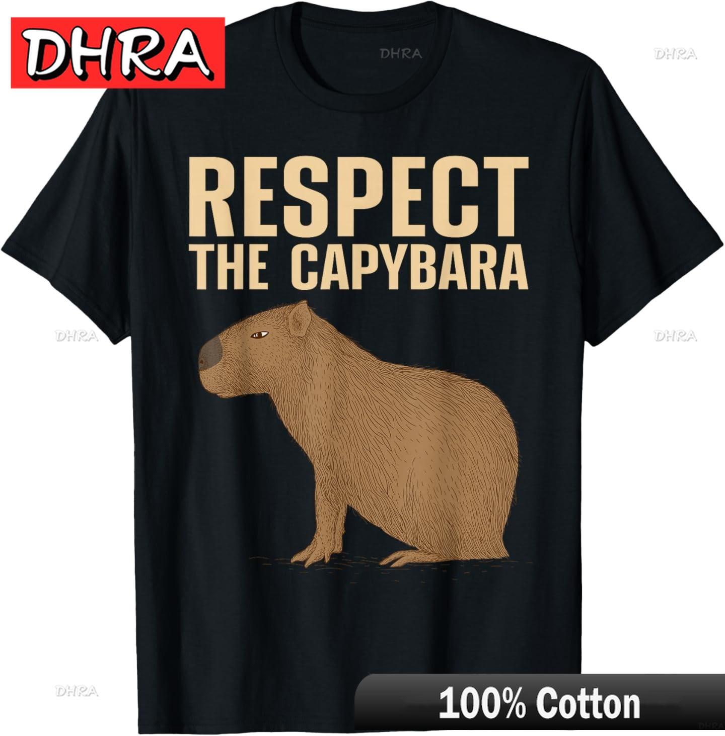 Cool Capybara Art for Unisex Women Rodent Capybara Lover TShirt Minimalist Unique Graphic Tee Cool Retro Unique Tees Shirts Slogan S