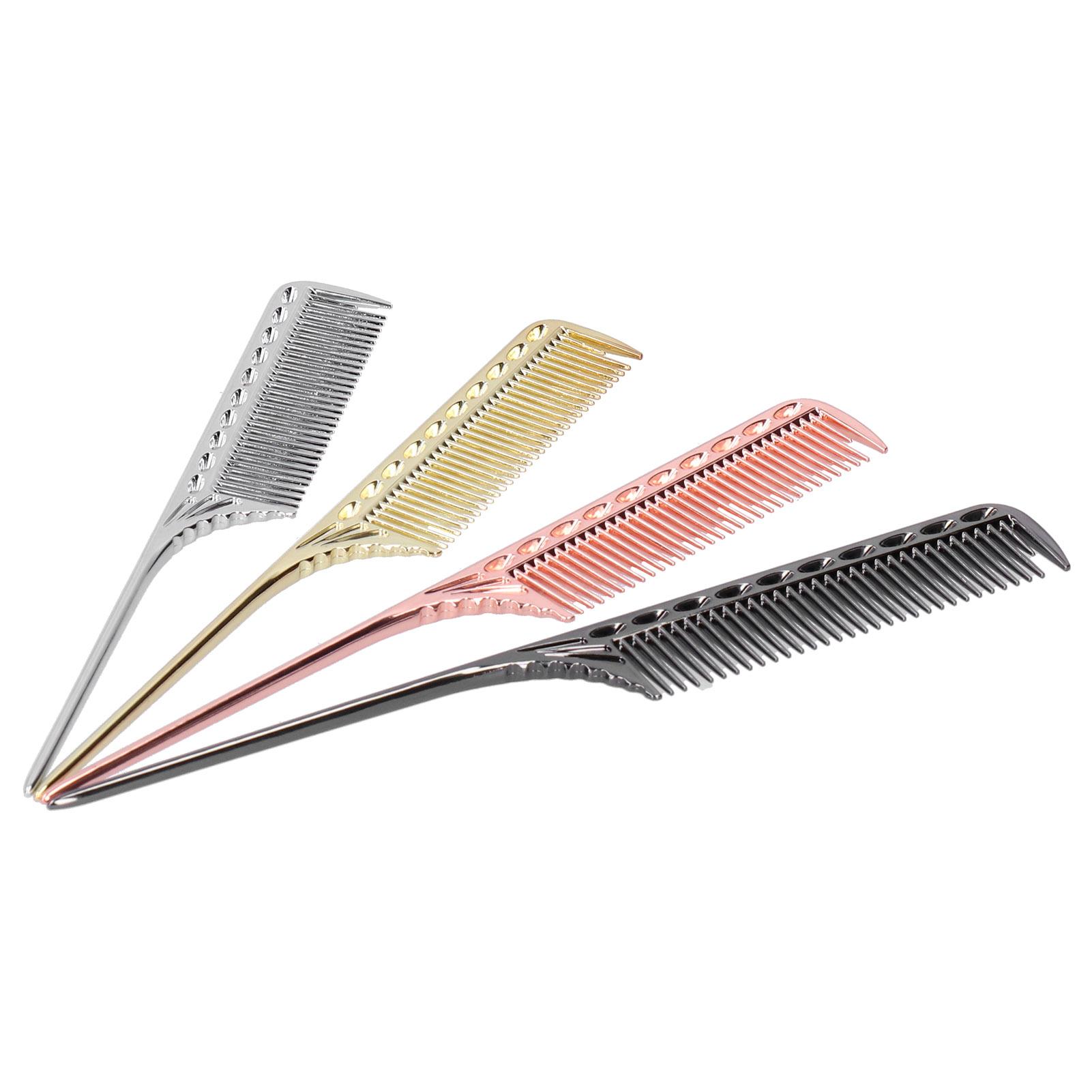 

Professional FineTooth Tail Comb Portable Aluminum Hairdressing Salon Hair Care Styling Tools