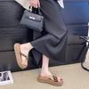 National Style Casual Niche Design Thick-soled Slippers Women's Outer Wear 2025 Summer New Models with Skirts Beach Slippers