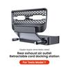 YZ For Tesla Model Y 2025-2025 Rear Air Vent Retractable Cord Expanding Docking Station Tesla Model Y Car Accessories