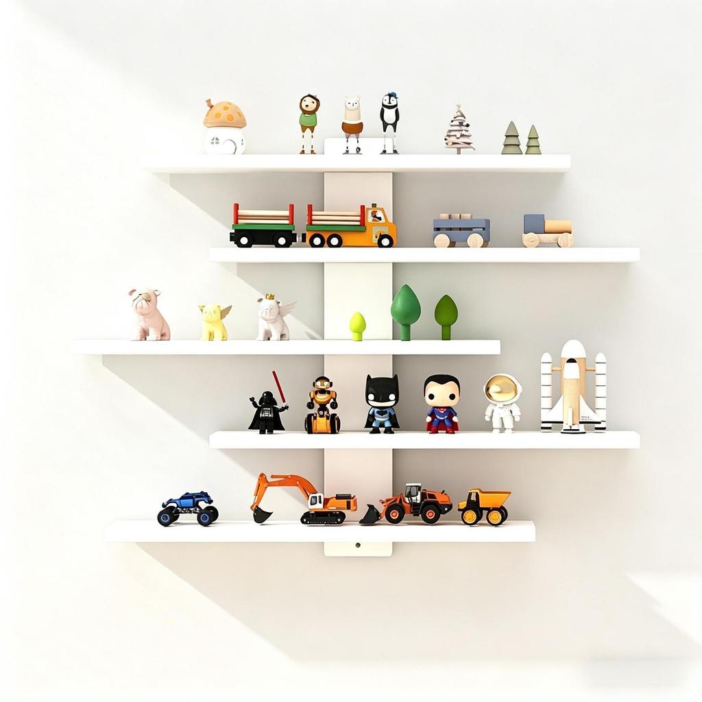 Five-Layer No-Drill Corner Wall Shelf for Bedroom & Living Room