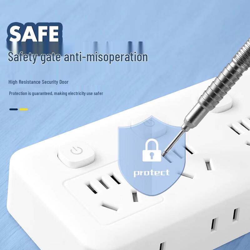 Mehrfachsteckdosenleiste mit Verlängerungskabel