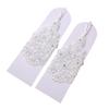 Kurze Brauthandschuhe Damen Fingerlose Spitzenhandschuhe Retro Handgelenk Handschuhe für Hochzeitszeremonie Abschlussball Teeparty