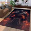 Knight Templar Cavalier Crusaders Cartoon Carpet Rug for Bedroom Living Room Home Sofa Decoration,Kid Game Large Decor Floor Mat