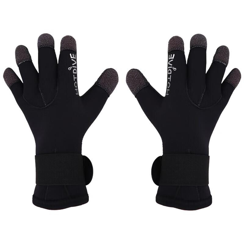 HOTDIVE 3mm Kevlar Titanium Neoprene Diving Gloves