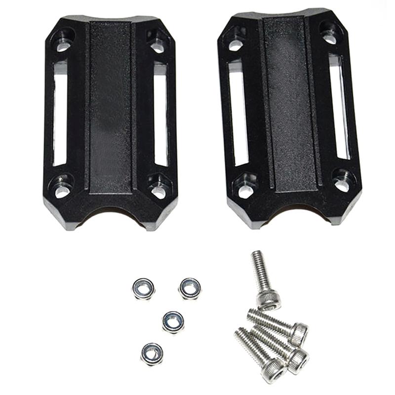 2X 25mm Motorrad Motor Schutz Schutz Stoßstange Dekor Block Crash Bar