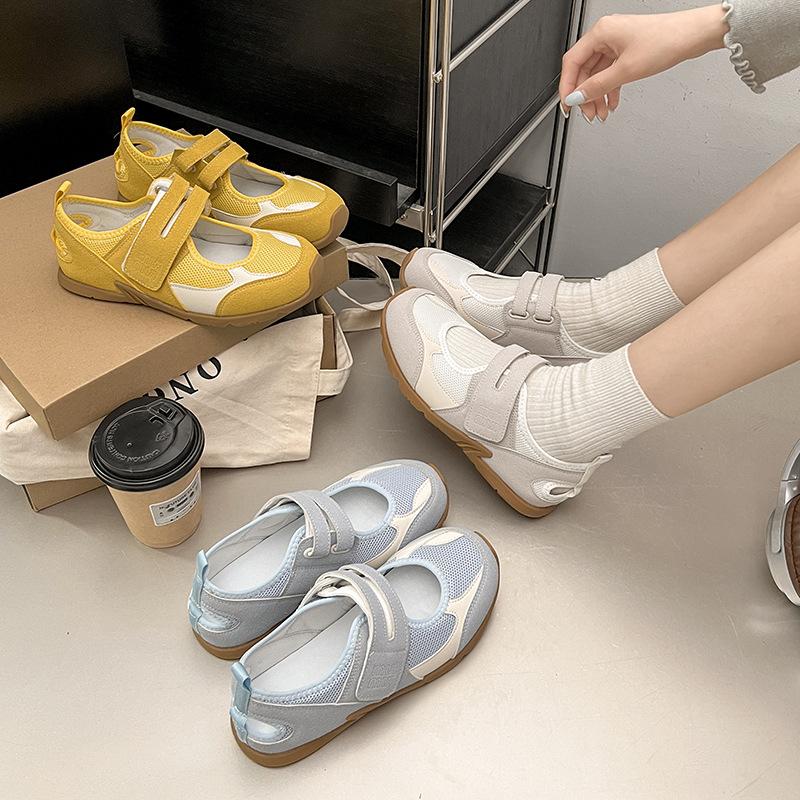Yueyu 2025 Summer New Versatile Hollow Mesh Mary Jane Dexun Shoes Women's Korean Sports and Leisure Shoes