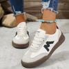 Women Designer Sneakers Round Head Deep Mouth Lightweight Breathable Cross Lace Up Casual Sneakers for Women