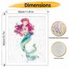 Disney Little Mermaid watercolor oil paint by numbers painting kit handmade diy home decor gifts wall art modern bedroom decor hobby