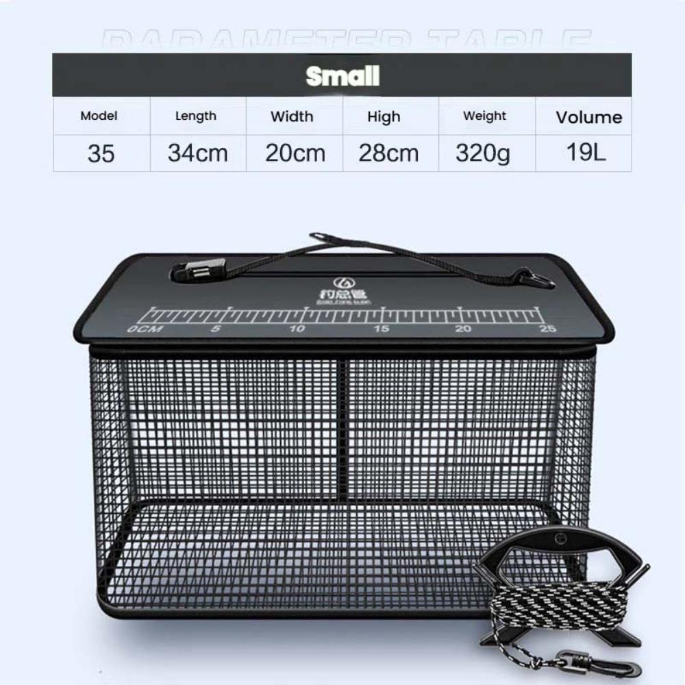Fish Net Bag Foldable Fish Cage Quick-drying Foldable Fishing Net  Fishing Bait