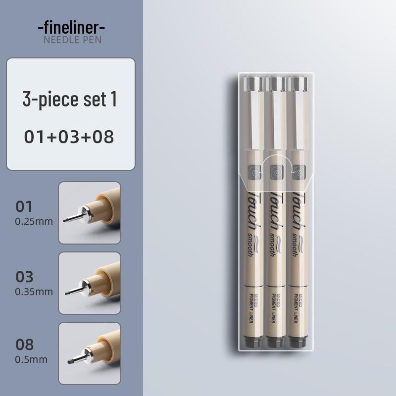 Waterproof Brown Technical Pen for Manga and Line Art Drawing