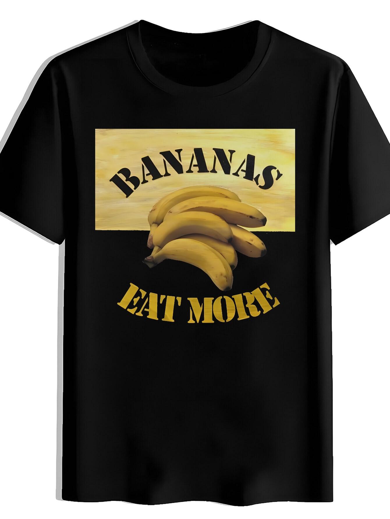 T-shirt A Yellow Background with a BANANAS Print L