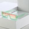 2023 Colorful INS Large-Frame One-Piece Sunglasses for Women - European & American Style