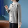 Coat for Women Cotton Casual Short Cardigan Double Layer Windbreaker Suit Jacket