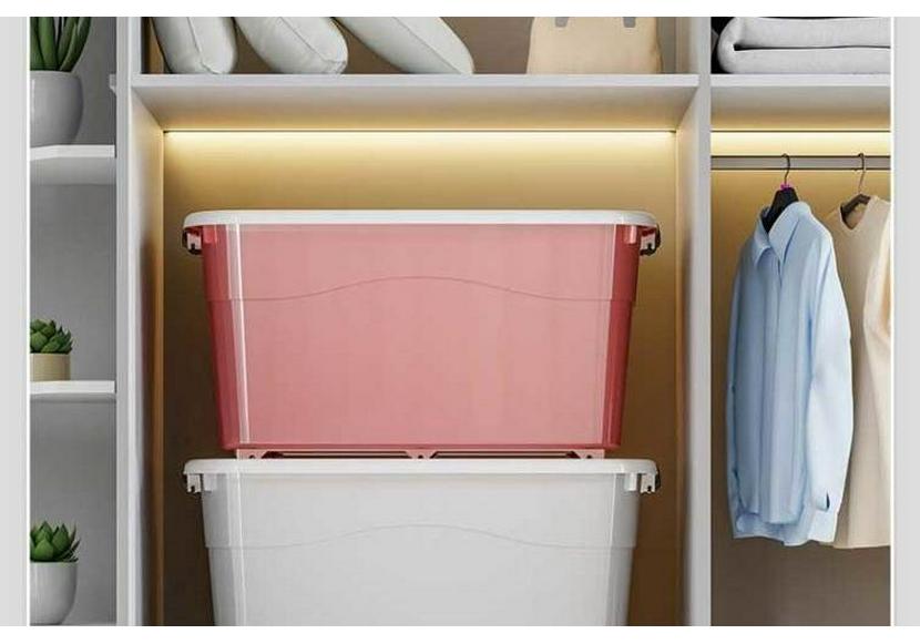 Extra Large Plastic Clothes Storage Container - Thickened, Durable, Super-Sized Organizer Box for Household Needs