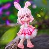ICY Fortune Days 14cm Bjd Doll - Beast Series Doll Set, Made of PVC&ABS, Perfect for Gifts, Decoration, DIY Exercise, Collection, Girl Doll (rabbit)