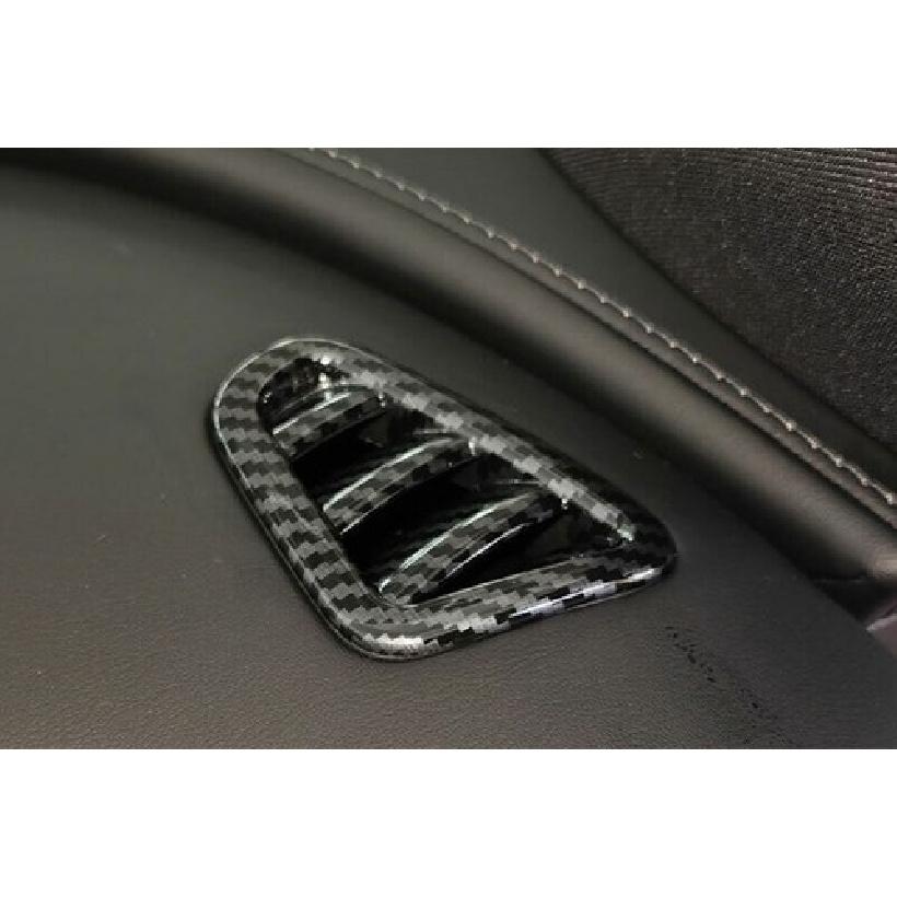 Cover Trim Dashboard Side Outlet Vent Carbon Fiber Fit For Benz C-Class -23