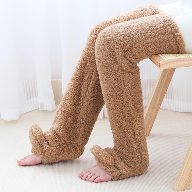 Autumn And Winter Warm Thickened Stockings Lamb's Wool Cold Knee Pads Unisex Long Socks Sleep Socks Women's Socks