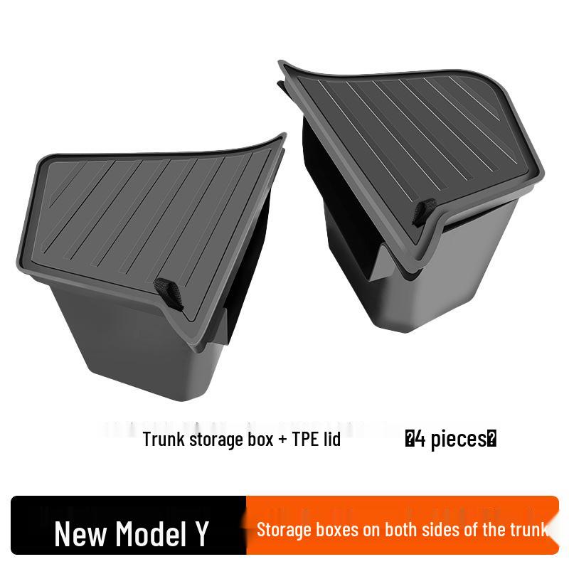 Tesla Model Y Rear Trunk Storage Box (Both Sides) Refurbished Interior Accessories Version