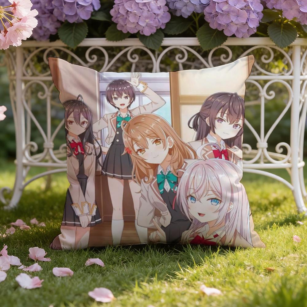 

A-Alya Hides Feelings Cushion Cover Home & Car Dual-Scene Pillow Cover: Reversible for Premium Comfort 30cmx30cm