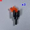 MOC Blocks Trans Leather Flame Fire Torch 2566 64647 4cm Figure Construction Bricks DO IT YOURSELF Playthings Ideal For Kids Dolls Gifts