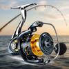 Spinning Fishing Reel: 33LBs Max Drag 5.2:1 Gear Ratio Water Resistant Design - Corrosion-Resistant Bearings Smooth Casting Performance Baitcasting