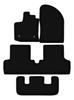 BASIC schwarze Velours-Fußmatten für: Dacia Lodgy 7-Sitzer (2012-)