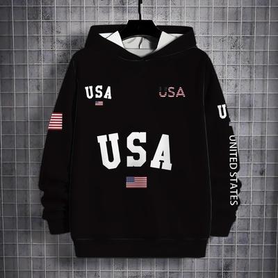 3D Printed Men's Hoodie for Autumn Winter Fashionable Trendy Pullover Hooded Long Sleeved Hoodies & Sweatshirts Men’s