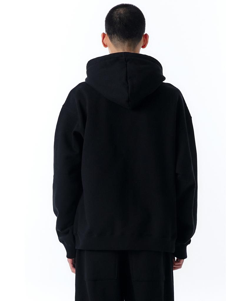 Openyard(Oy) Opyd Logo Hoodie Zip Up-Black