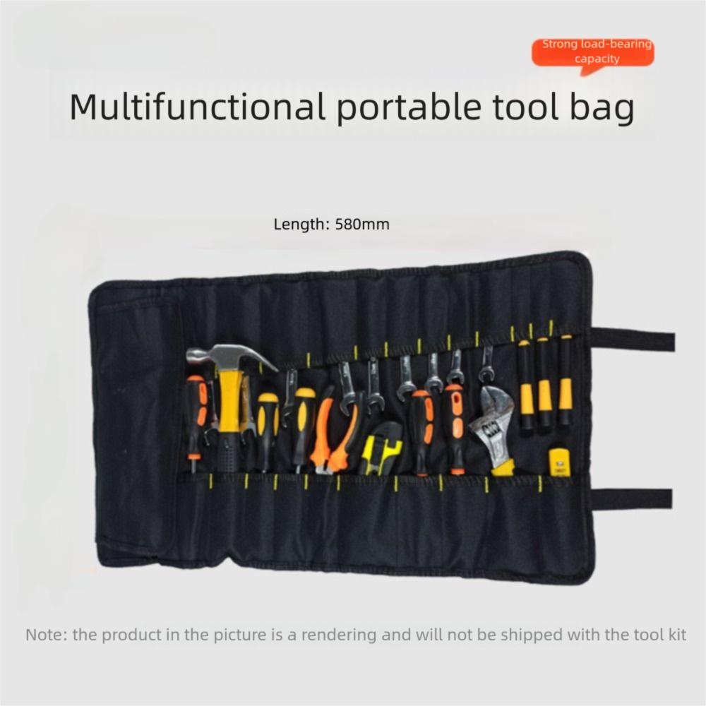 Waterproof Tool Bags 22 tool pockets+1 zipper bag Multi Pockets Organizer Tool Roll  Mechanic