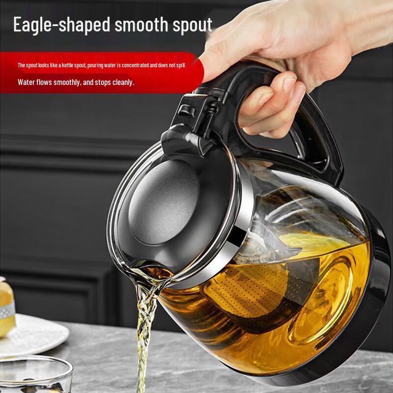 Mengting Heat-Resistant Glass Teapot with 304 Stainless Steel Infuser
