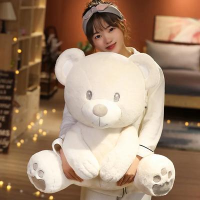 Cute Soft 1 25cm/40cm Cuddly Stuffed High Quality Classic White Teddy Bear Plush Toy for Girl's Birthday