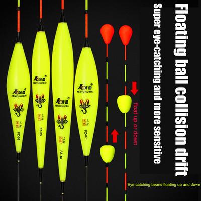 Nano Fishing Float Rolling Ball Fish Bite Buoy Floating Fishing Tackle Accessory Angling Gear Accessories for Outdoor River Lake