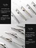 [Style Equal] Men's Tie Clip, Stylish, Made in Japan, Sterling Silver 925, High-Quality, for Business, Suits, Weddings, Parties, Formal Occasions, Gif