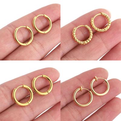 6pcs Stainless Steel Earring Hoop Women Earrings Korean Earrings Hoop Earring for Women Female Earring Jewelry Gifts