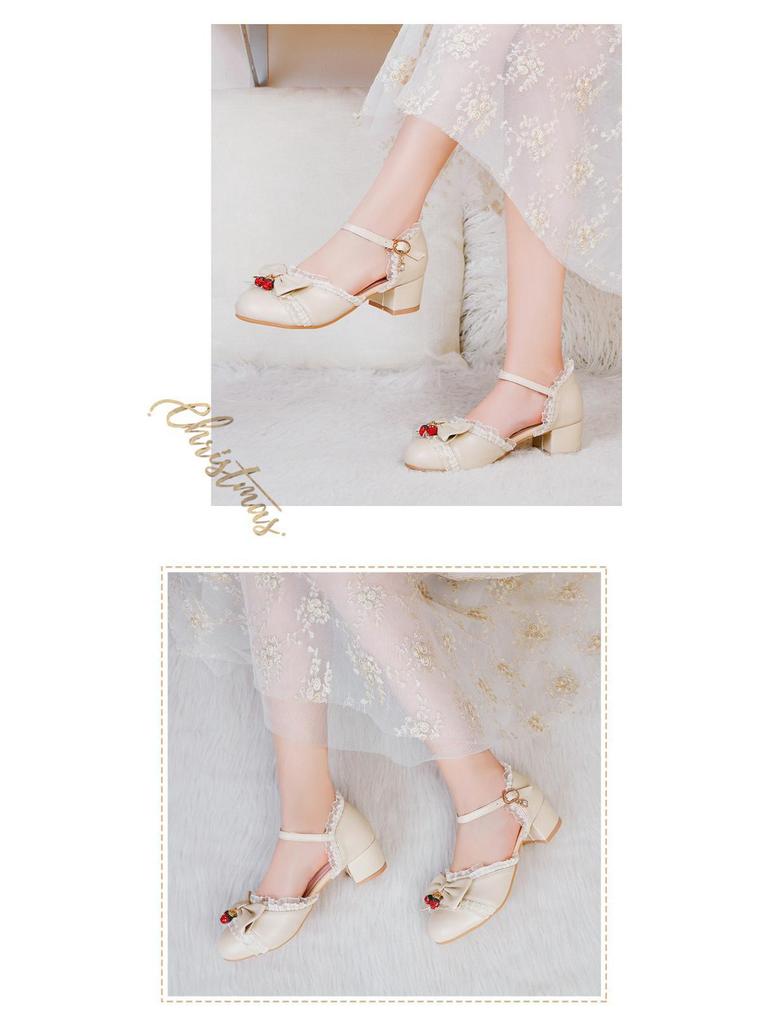 Girls' Cute Lolita Mid-Heel Sandals for Ages 8-9 - 2021 Summer Style