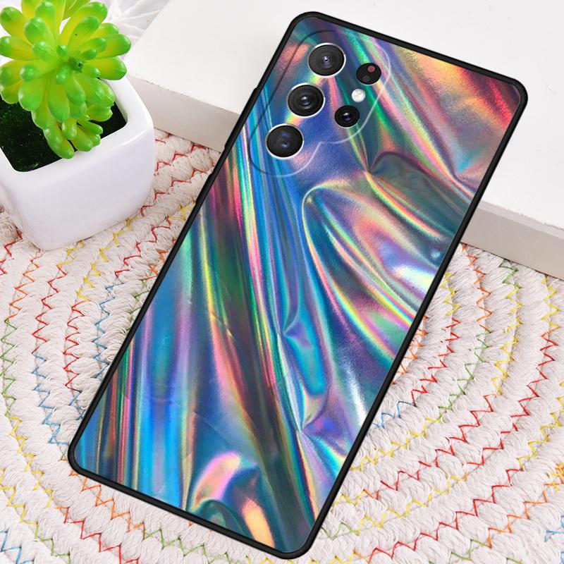 Holographische schillernde Silikon-Handyhülle Für Samsung Galaxy note 10 pro S26 S25 S24 S23 S22 S21 Plus S25Ultra Capa Cover