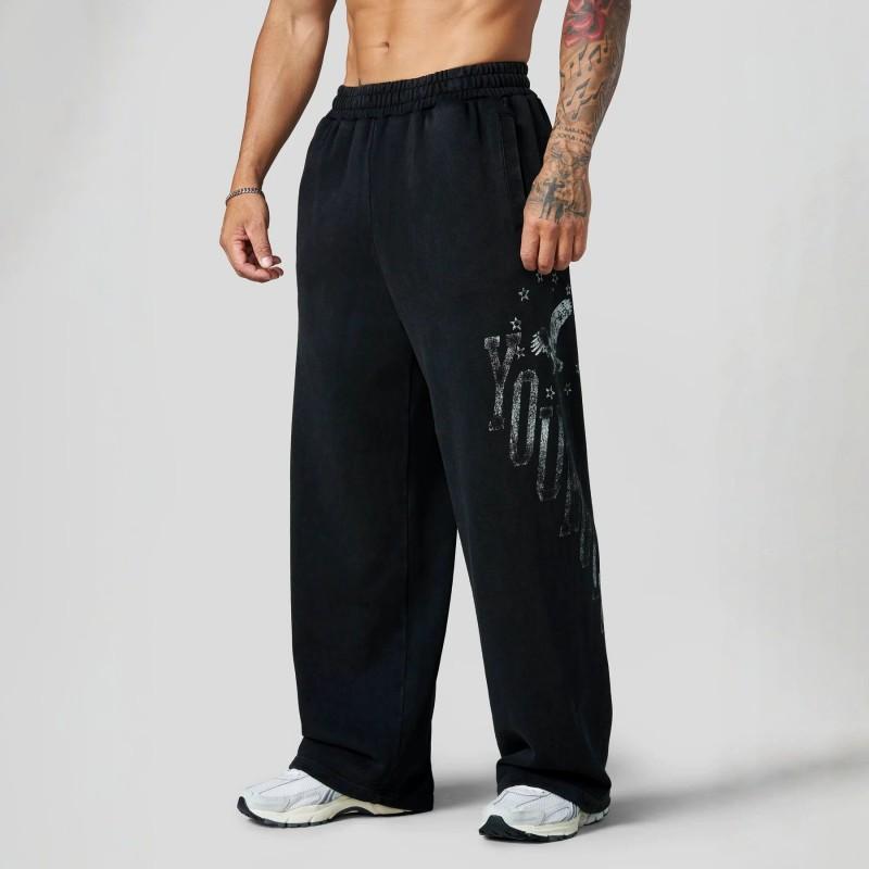 Youngla Herren Locker Gerade Hosen Baumwolle Sportlich Fitnessstudio Training Hosen