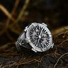 Retro Compass Titanium Steel Ring, European and American Men's Stainless Steel Casting Boat Anchor Ring