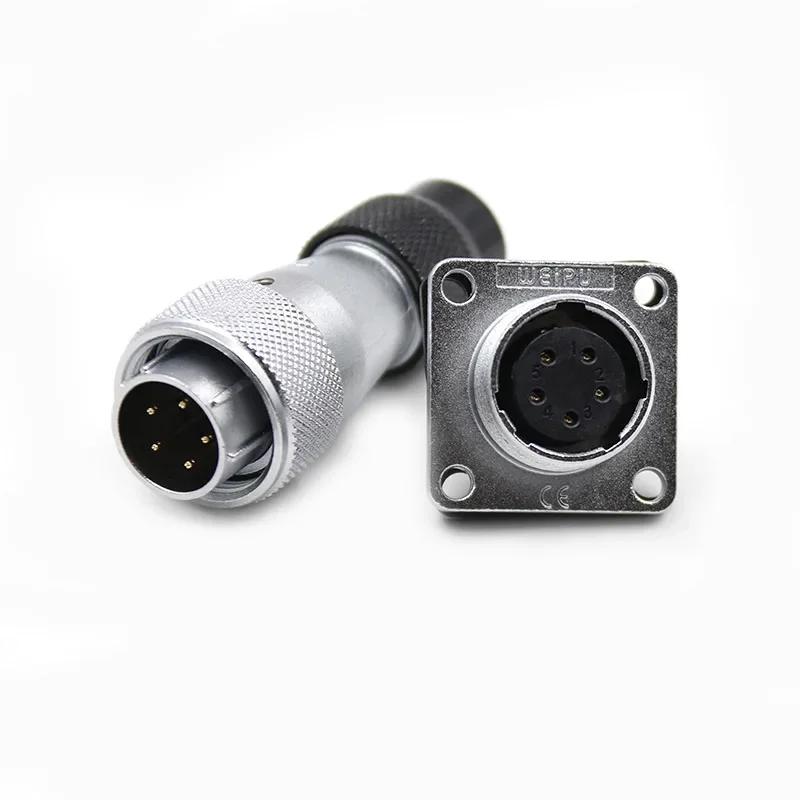 WEIPU WS16 TD/Z 2Pin 3Pin 4Pin 5Pin Automotive Screw Install Electrical Panel Connector 7pin 9pin 10pin Male Plug Female Socket
