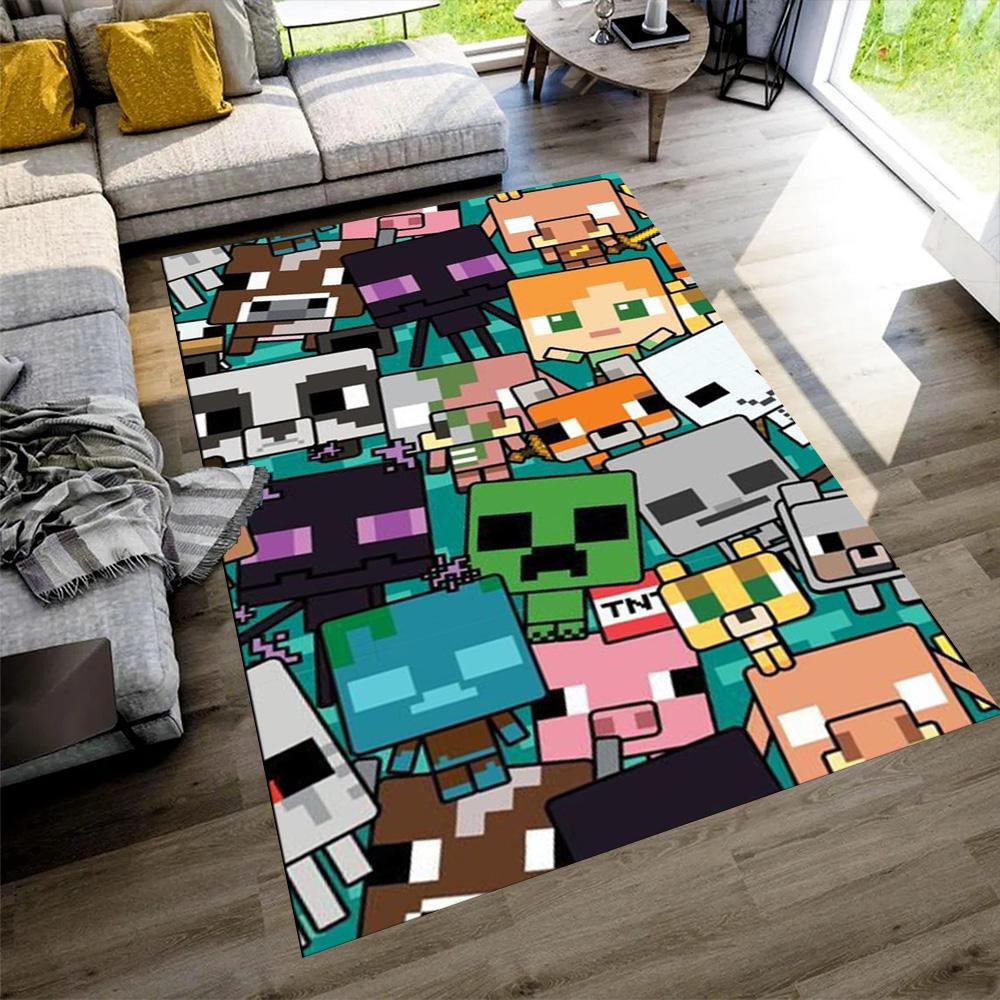 Minecraft Floor Mat Design for Bedrooms Kitchen Foyer Decorate room Anti-slip Rug Anime Office Decor Wedding Party Gift