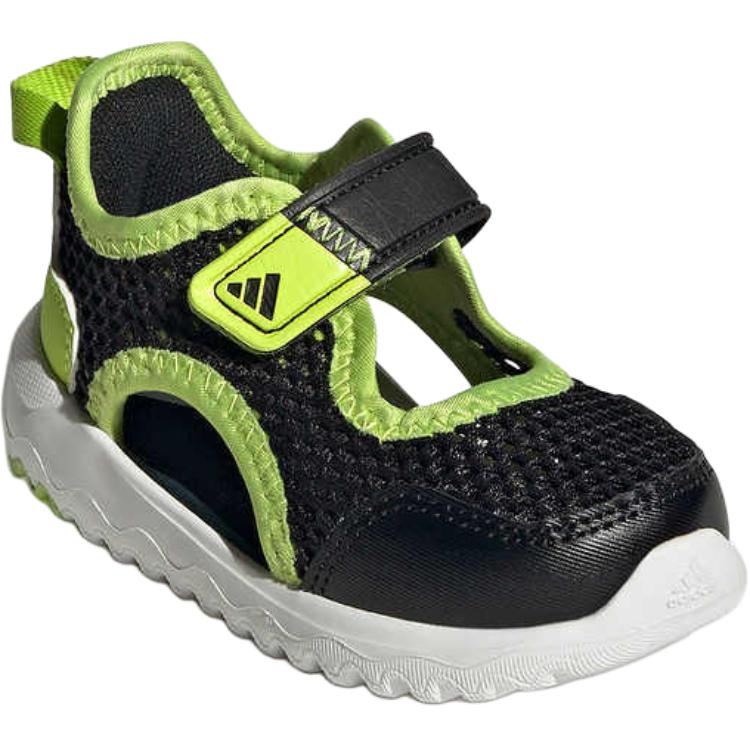 Adidas Summerflex Versatile Comfortable Rebound Low-Top Walking Shoes Baby Shoes Black Green IH1010