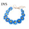 Children Stage Performance Headband Daisy/Sunflower Wreath for Women Girls, Adjustable Floral Crown Cute Macaron Color Flower Beach Vacation